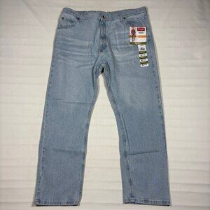 Wrangler Flex Regular Fit Men’s Jeans Blue 5 Star Premium Denim Size 42x30 NWT
